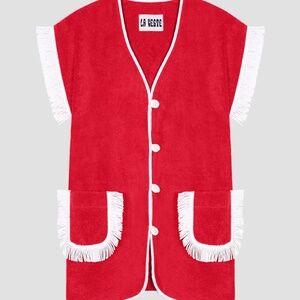 LA VESTE PITAYA TOWEL DRESS - RED